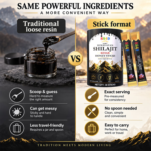 8849 Himalayan Shilajit Kesar Honey Sticks