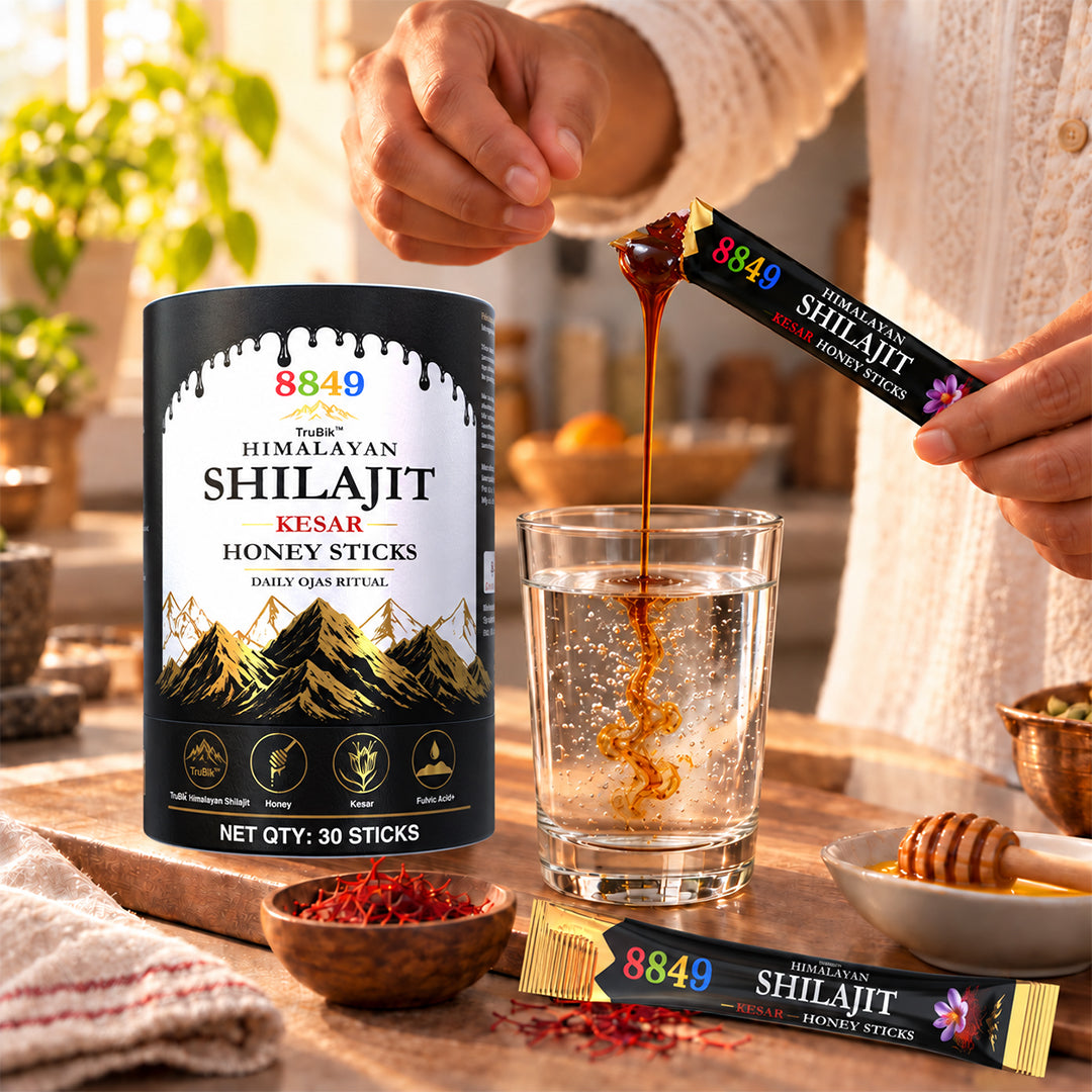 8849 Himalayan Shilajit Kesar Honey Sticks